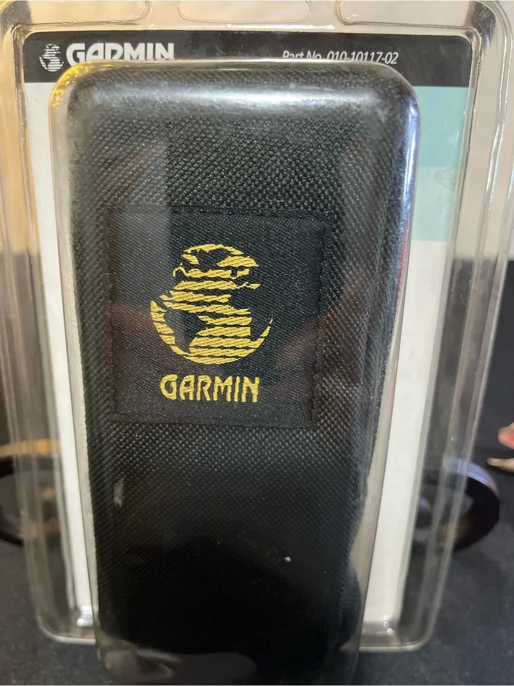 Garmin Black Nylon Belt Holster with Gold Logo